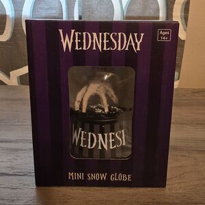 NEW! Thing Mini Snow Globe 5" (Wednesday Netflix Series) Addams Family